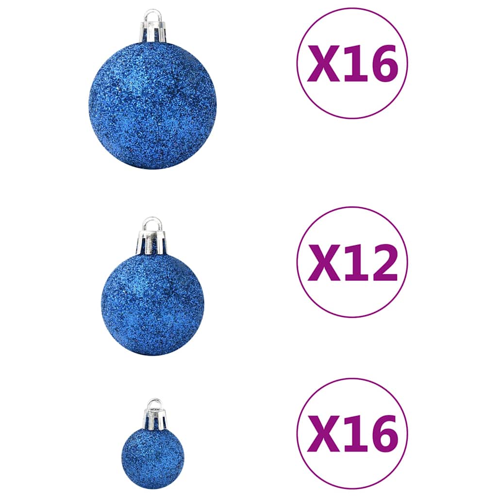 Julgranskulor 100 st blå