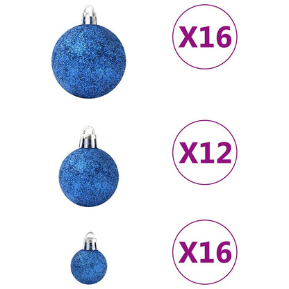 Julgranskulor 100 st blå
