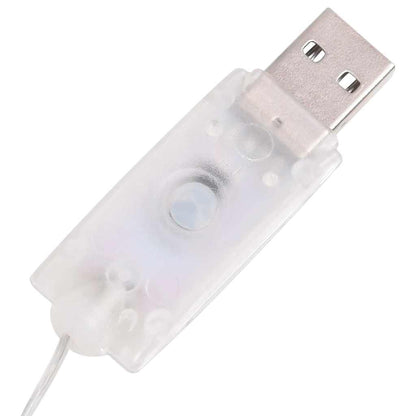 Dekorativ snögubbe med LED lyxigt tyg 180 cm