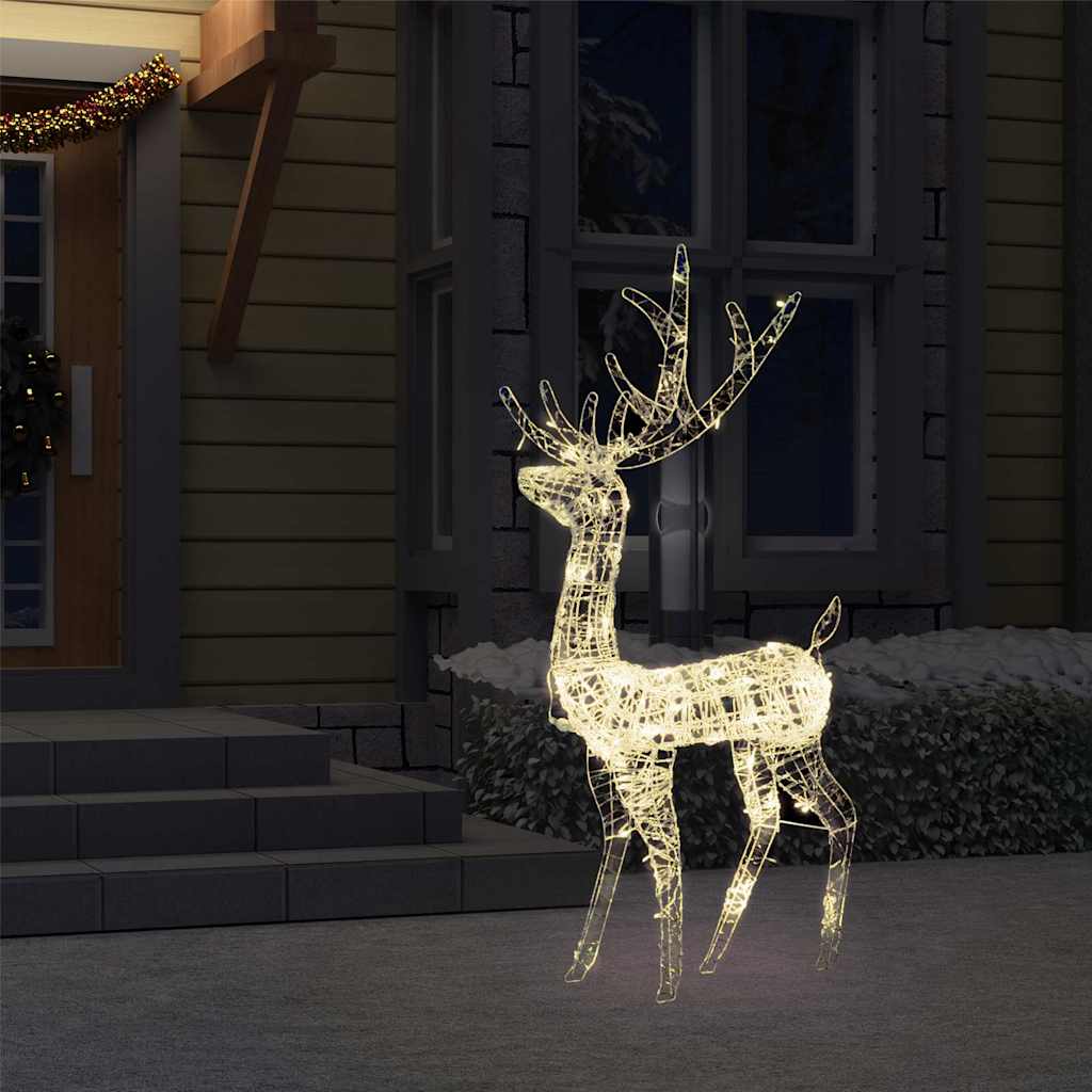 Juldekoration ren akryl 140 LED 128 cm varmvit