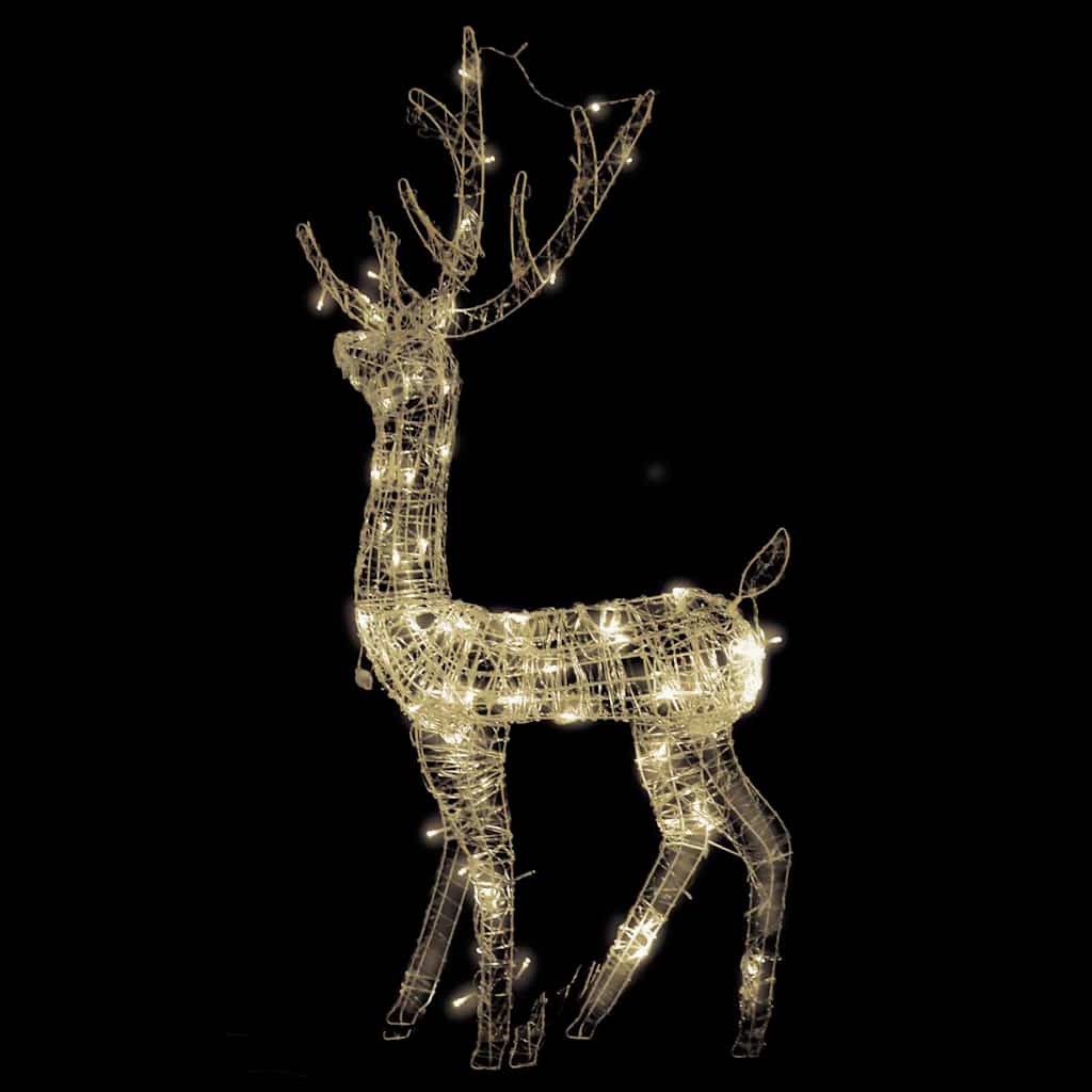 Juldekoration ren akryl 140 LED 128 cm varmvit