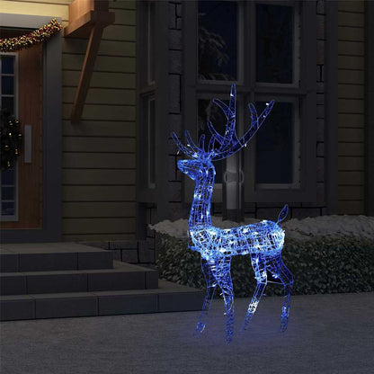 Juldekoration ren akryl 140 LED 128 cm blå