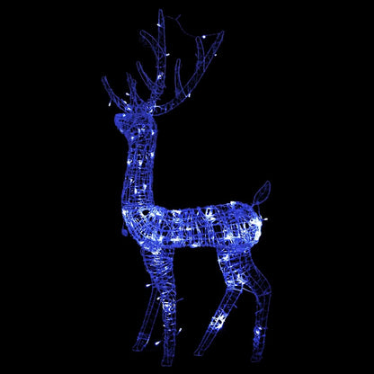 Juldekoration ren akryl 140 LED 128 cm blå
