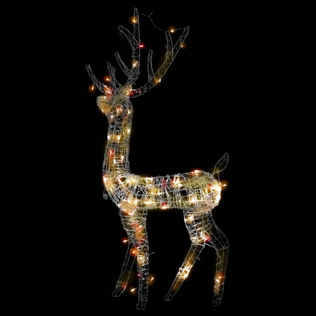 Juldekoration ren akryl 140 LED 128 cm flerfärgad