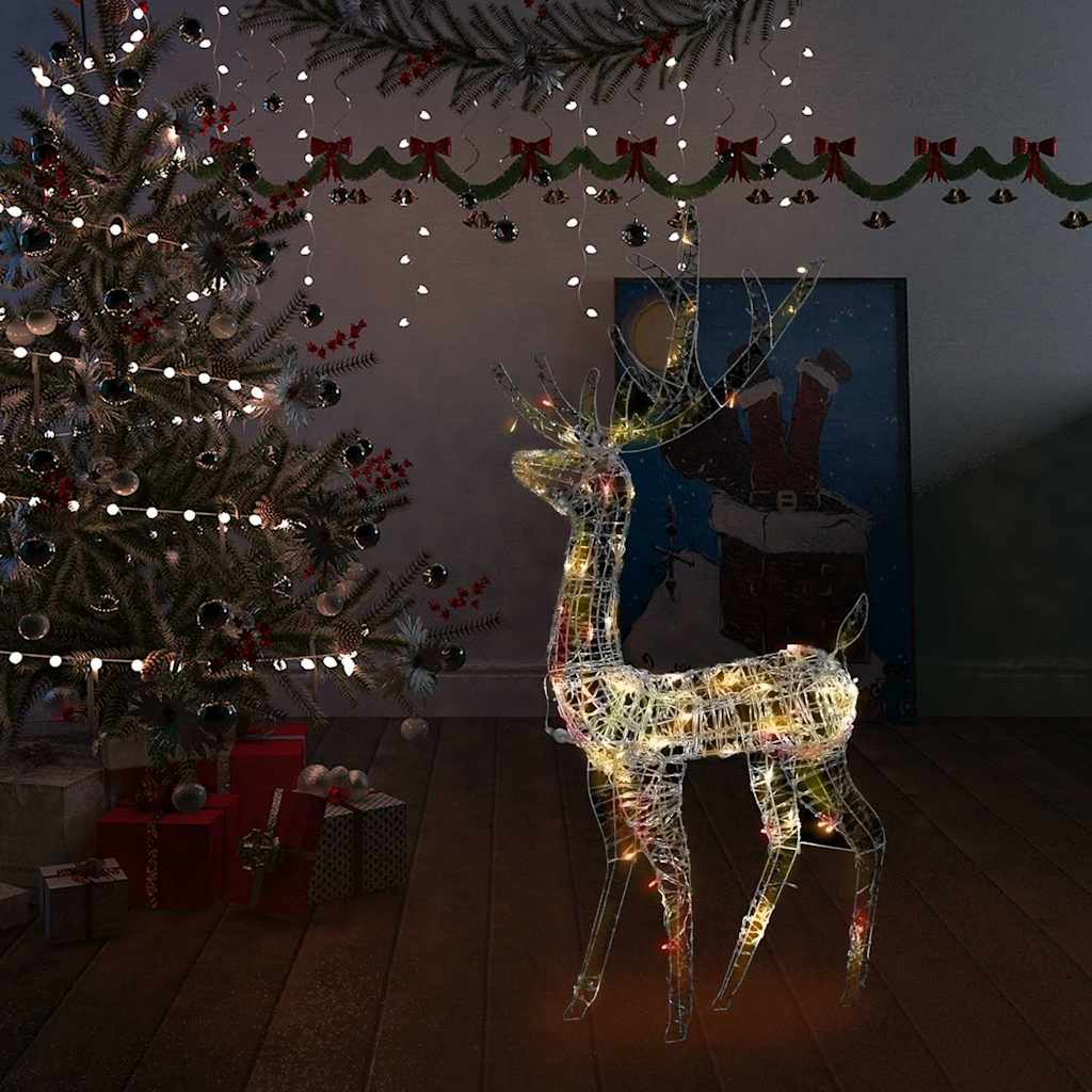 Juldekoration ren akryl 140 LED 128 cm flerfärgad