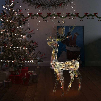 Juldekoration ren akryl 140 LED 128 cm flerfärgad