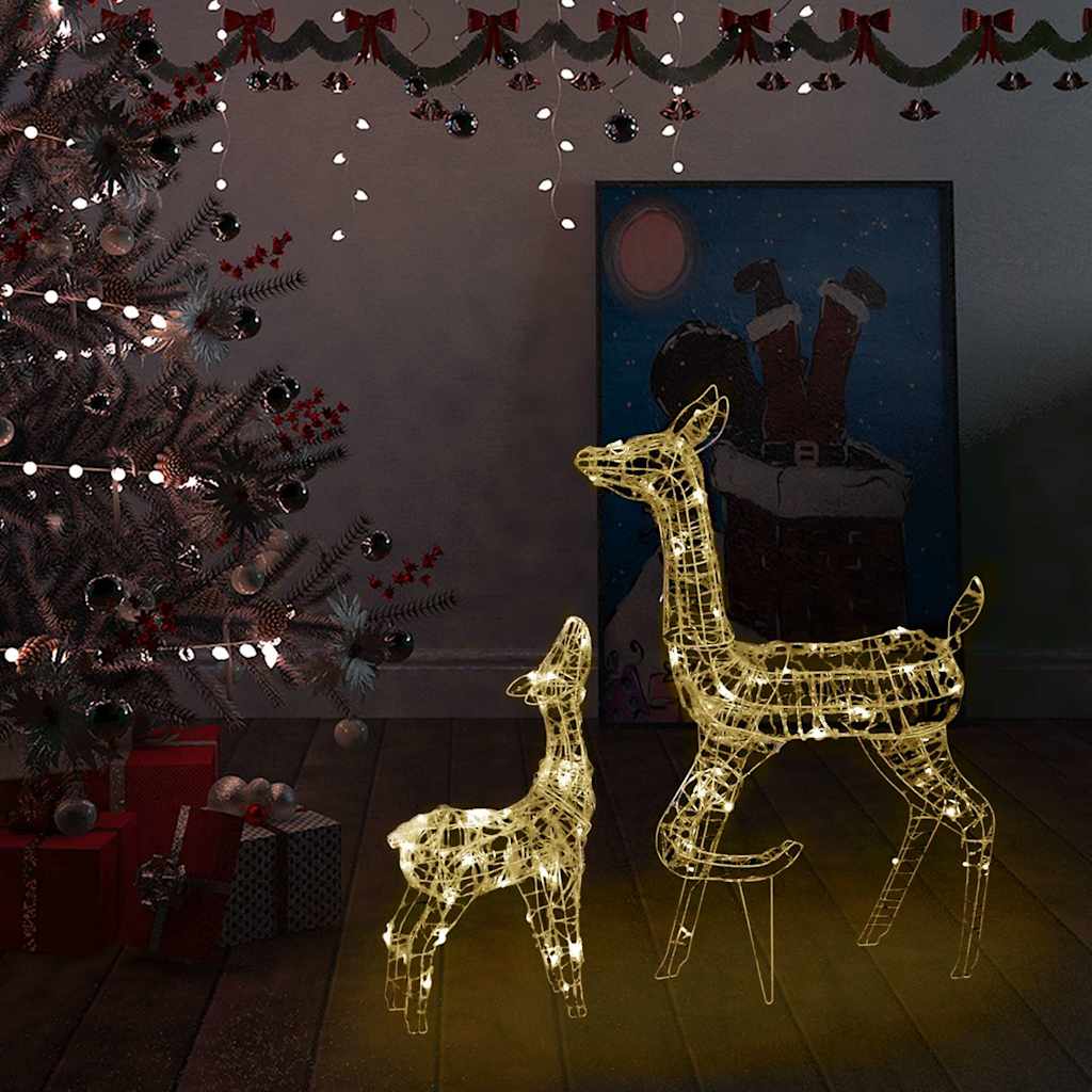 Juldekoration ren akryl 160 LED varmvit