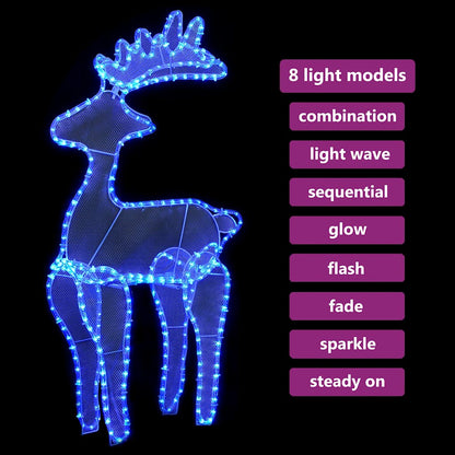 Juldekoration ren mesh 306 LED 60x24x89cm