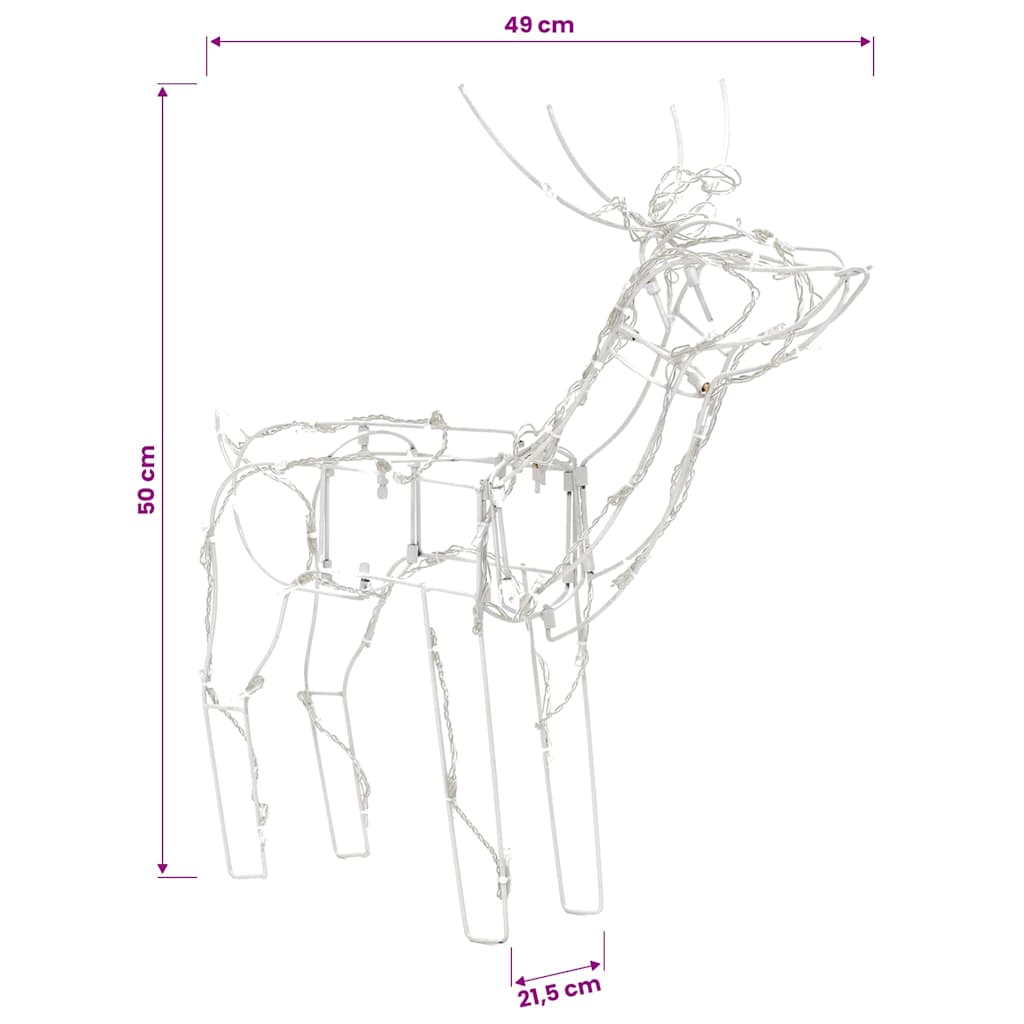 Julbelysning med renar 3 delar 229 LED