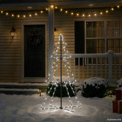 Ljuskon för julgran 160 LED inne/ute 78x120 cm