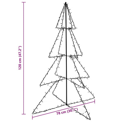 Ljuskon för julgran 160 LED inne/ute 78x120 cm