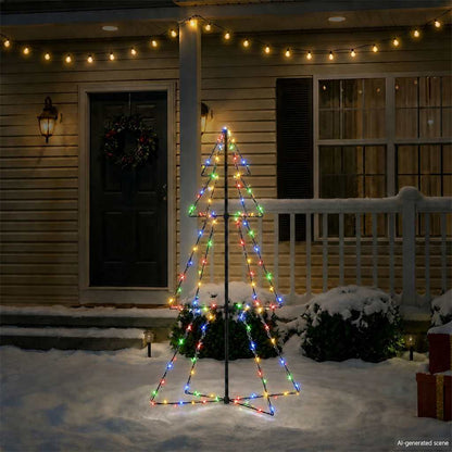 Ljuskon för julgran 160 LED inne/ute 78x120 cm