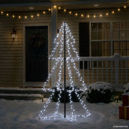 Ljuskon för julgran 200 LEDs inne/ute 98x150 cm