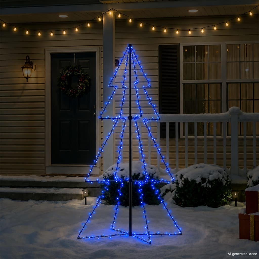 Ljuskon för julgran 200 LED inne/ute 98x150 cm