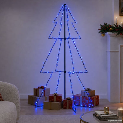 Ljuskon för julgran 200 LED inne/ute 98x150 cm
