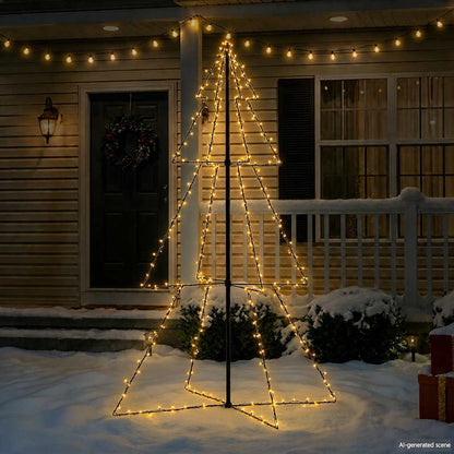 Ljuskon för julgran 240 LED inne/ute 118x180 cm
