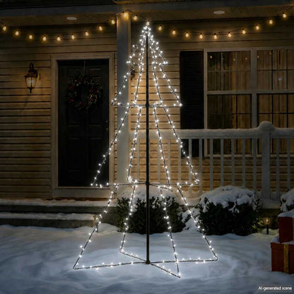 Ljuskon för julgran 240 LED inne/ute 118x180 cm