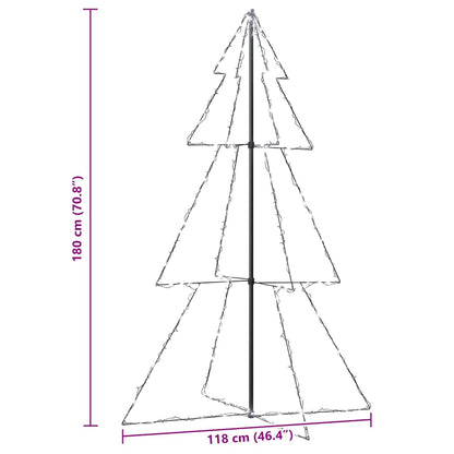 Ljuskon för julgran 240 LED inne/ute 118x180 cm