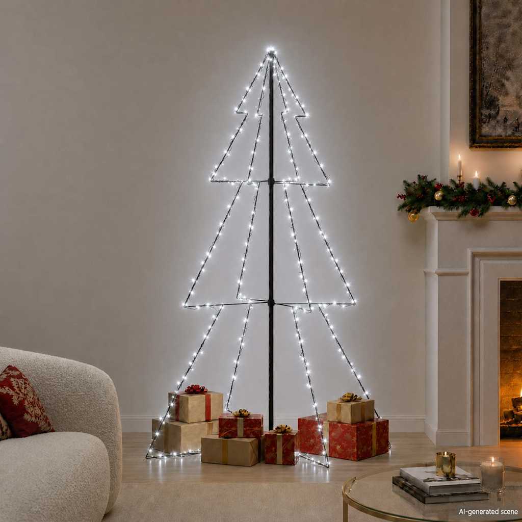 Ljuskon för julgran 240 LED inne/ute 118x180 cm