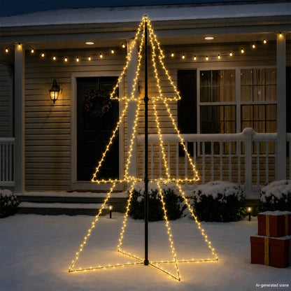 Ljuskon för julgran 300 LED inne/ute 120x220 cm