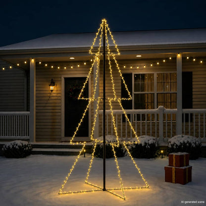 Ljuskon för julgran 360 LED inne/ute 143x250 cm