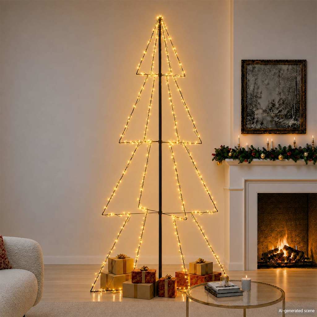 Ljuskon för julgran 360 LED inne/ute 143x250 cm