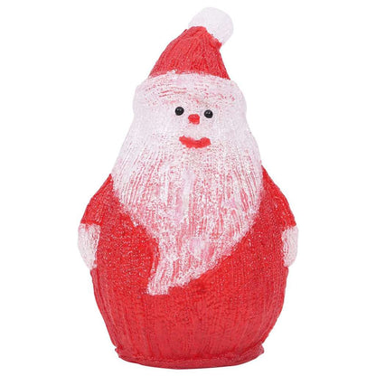 Jultomte med LED-belysning akryl inne/ute 28 cm