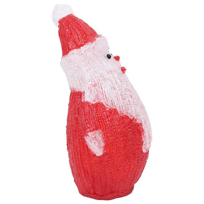 Jultomte med LED-belysning akryl inne/ute 28 cm