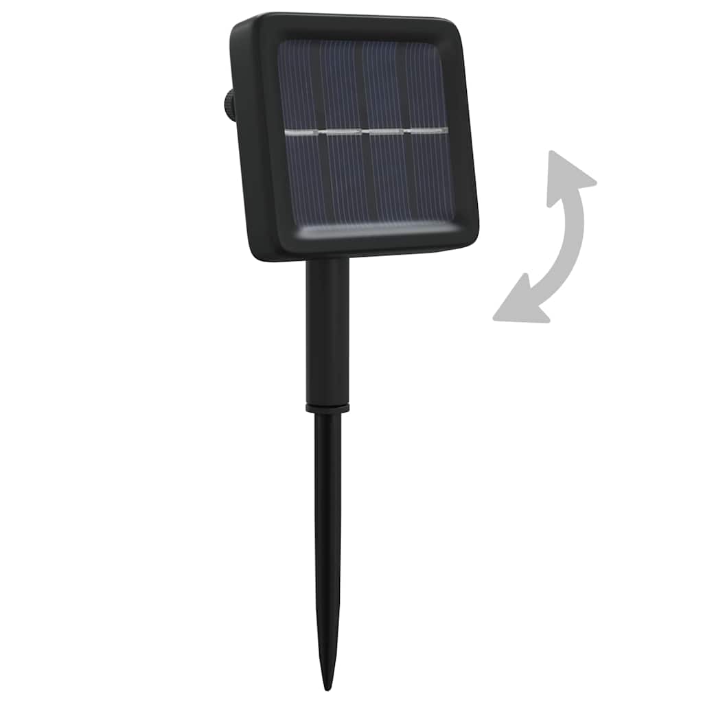Soldriven ljusslinga 2 st 2x200 lysdioder blå inne/ute