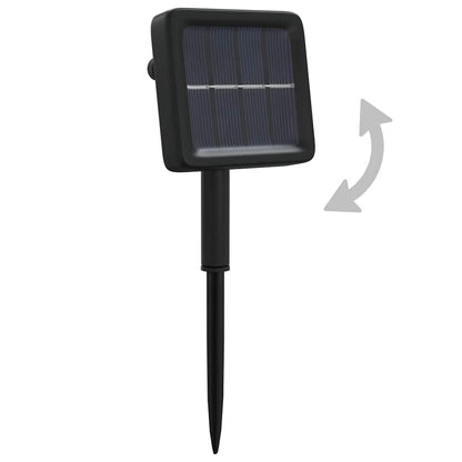 Soldriven ljusslinga 2 st 2x200 lysdioder blå inne/ute