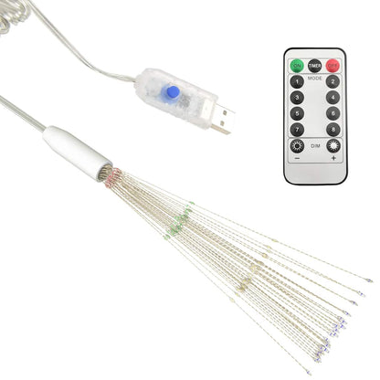 Utomhusbelysning fyrverkerier flerfärgad 20cm 140 LED