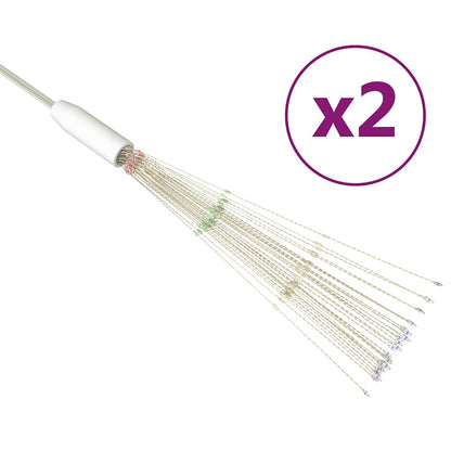 Utomhusbelysning fyrverkerier 2 st flerfärgad 20cm 280 LED