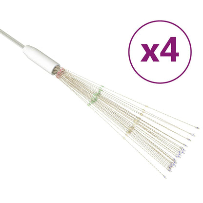 Utomhusbelysning fyrverkerier 4 st flerfärgad 20cm 560 LED