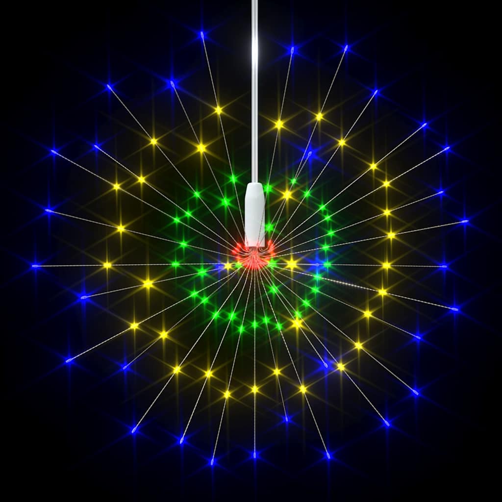 Utomhusbelysning fyrverkerier 10 st flerfärgad 20cm 1400 LED