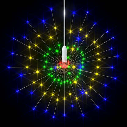 Utomhusbelysning fyrverkerier 10 st flerfärgad 20cm 1400 LED
