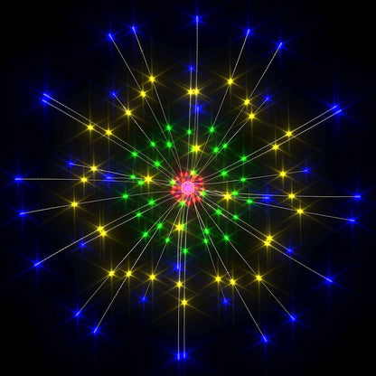 Utomhusbelysning fyrverkerier 10 st flerfärgad 20cm 1400 LED