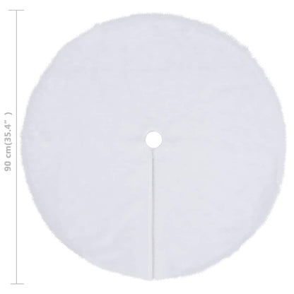 Julgranskjol vit 90 cm fuskpäls