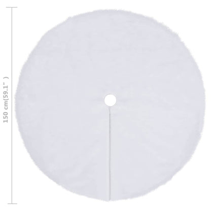 Julgranskjol vit 150 cm fuskpäls