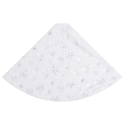 Lyxig julgranskjol vit 122 cm fuskpäls
