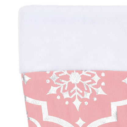 Julgranskrage lyxig med rosa strumpa Ø150 cm tyg