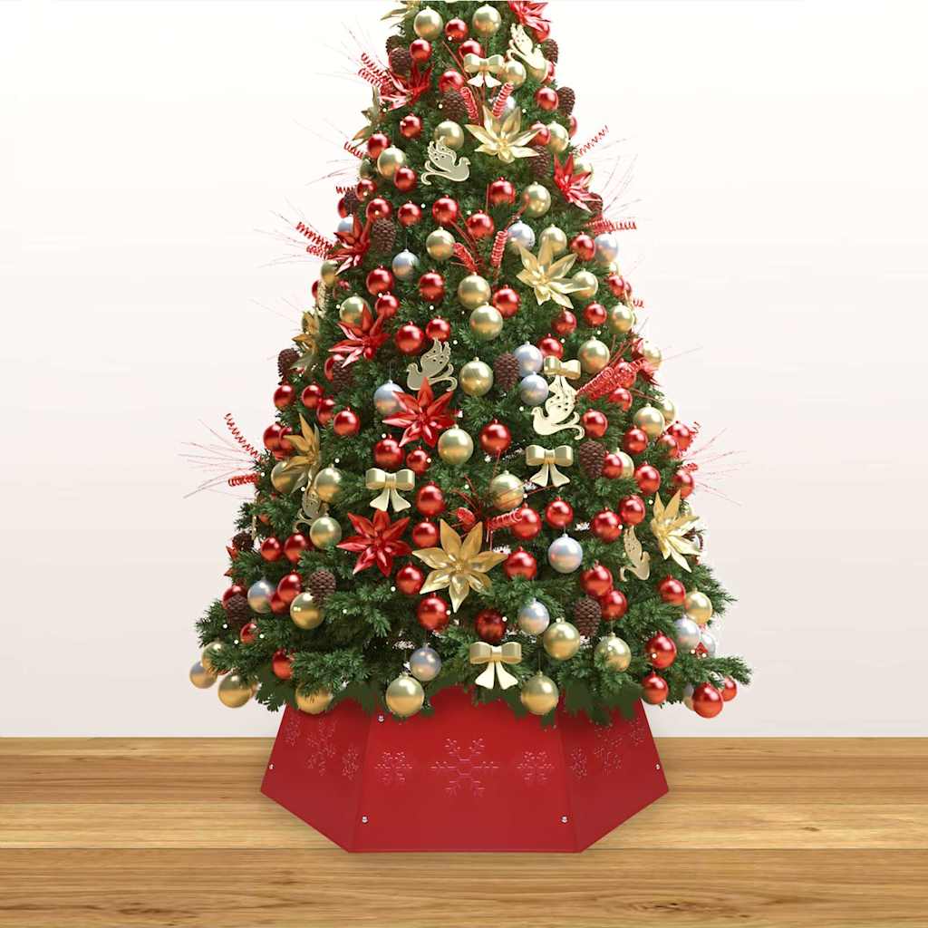 Julgranskrage röd Ø68x25 cm
