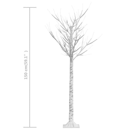 Plastgran 156 LED 1,5 m pil varmvitt ljus inomhus/utomhus