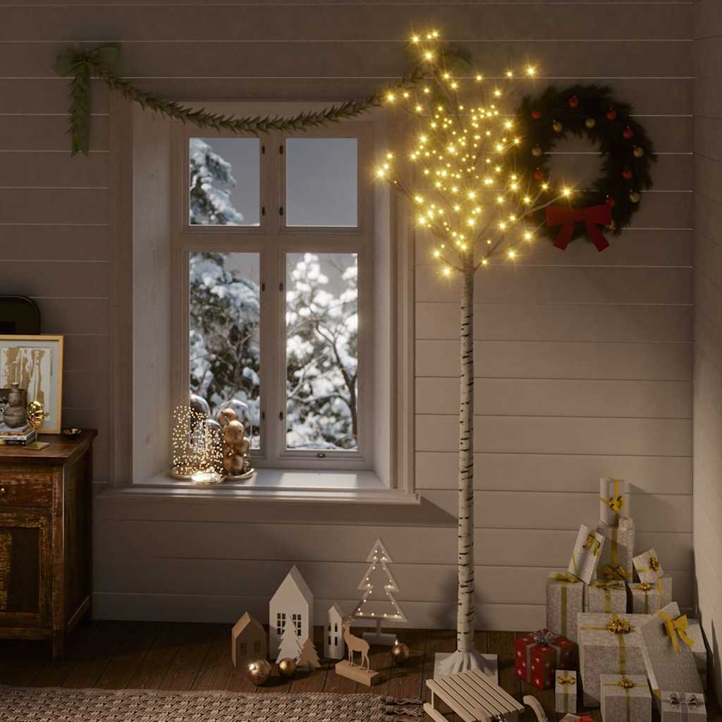 Plastgran 220 LED 2,2 m pil varmvitt ljus inomhus/utomhus