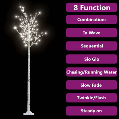 Plastgran 220 LED 2,2 m pil kallvitt ljus inomhus/utomhus