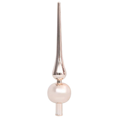 Belyst plastgran med kulor rosa 120 cm PVC