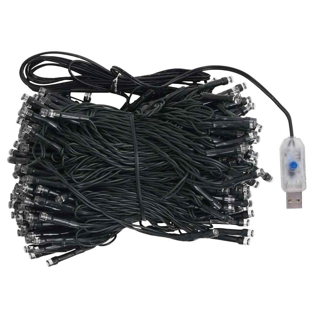 Belyst plastgran med kulor 210 cm 910 grenar