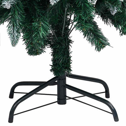 Konstgjord julgran med LED och bollset och kottar 240 cm