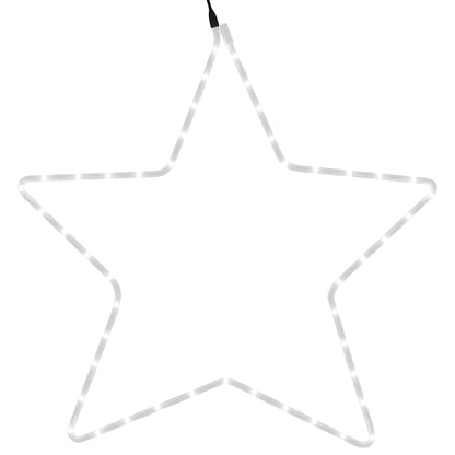 Julstjärna ljusslinga med 48 LEDs varmvit 56 cm