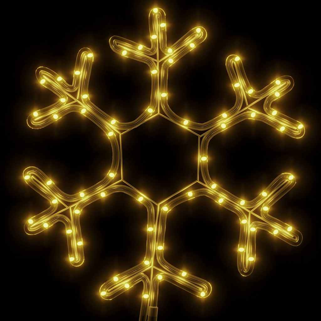 Snöflinga ljusslinga med 72 LED varmvit 38x37 cm