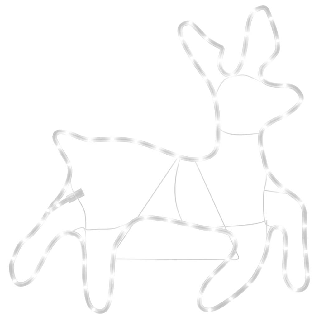 Renfigur ljusslinga med 72 LED varmvit 57x55x4,5 cm